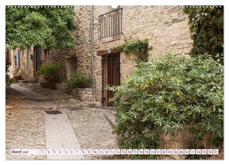 Produktbild: Provence. A journey through the villages of the French Provence (High Quality Premium Wall Calendar 2027 DIN A2 landscape),CALVENDO 12 Month Wall Calendar