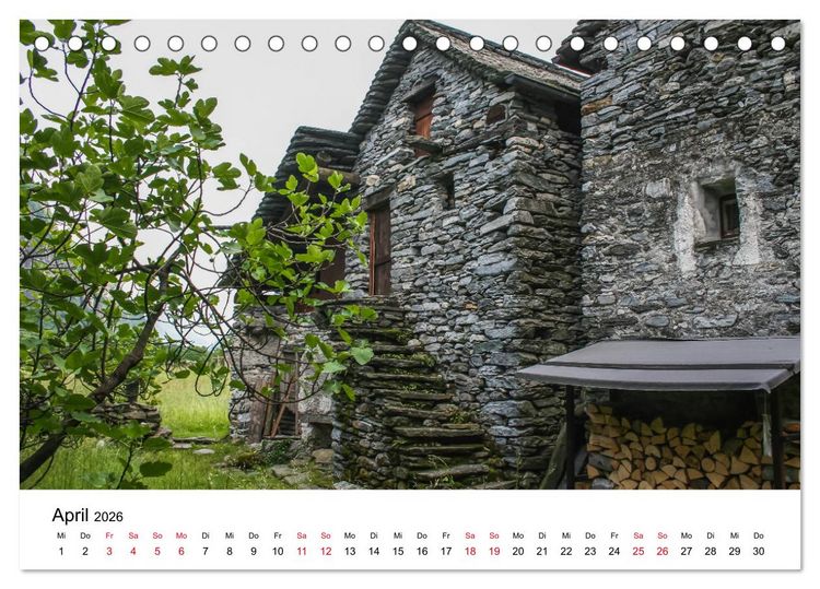 Produktbild: Valle Maggia - Entdecken Sie das Maggiatal im Tessin (Tischkalender 2026 DIN A5 quer), CALVENDO Monatskalender