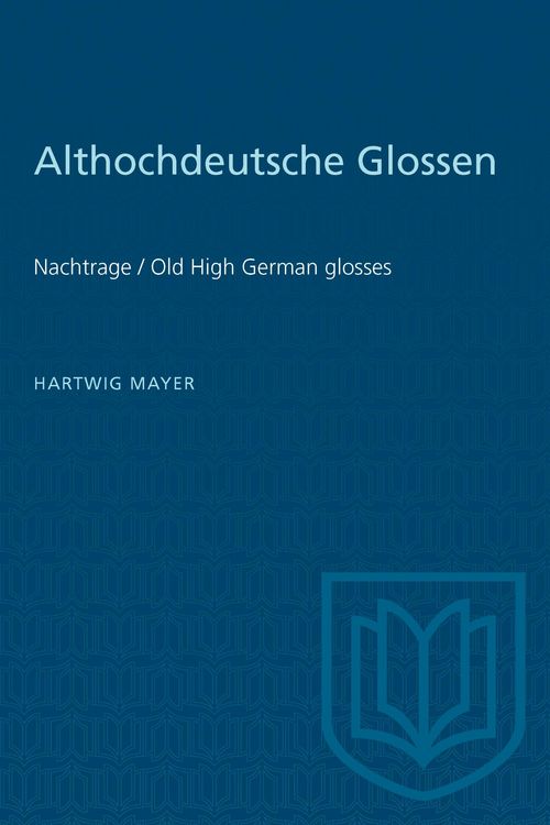 Produktbild: Althochdeutsche Glossen