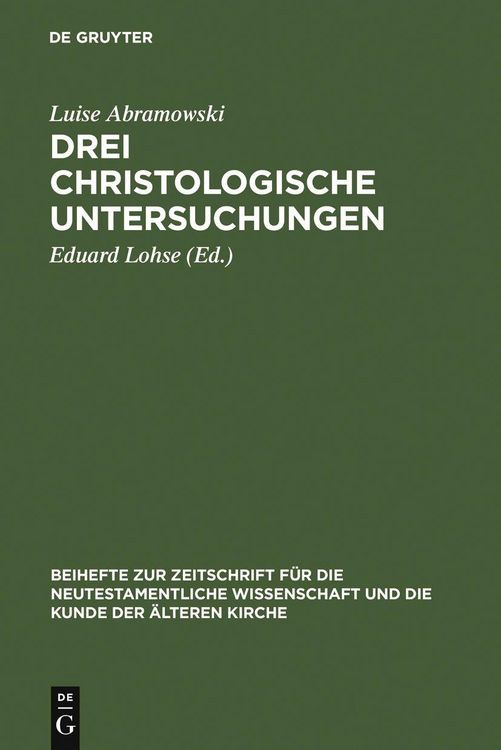 Produktbild: Drei christologische Untersuchungen
