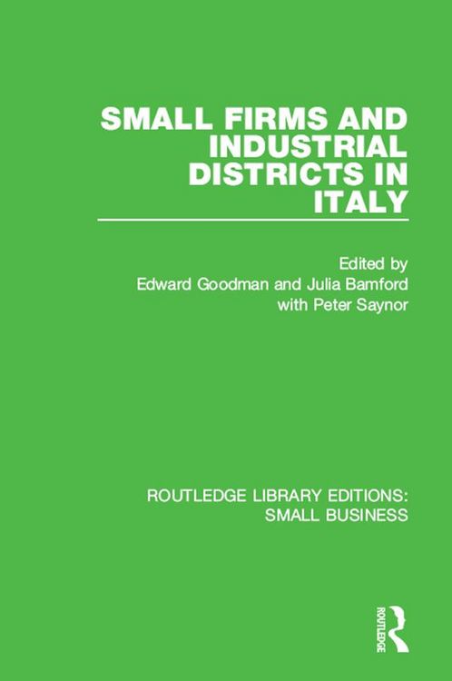 Produktbild: Small Firms and Industrial Districts in Italy