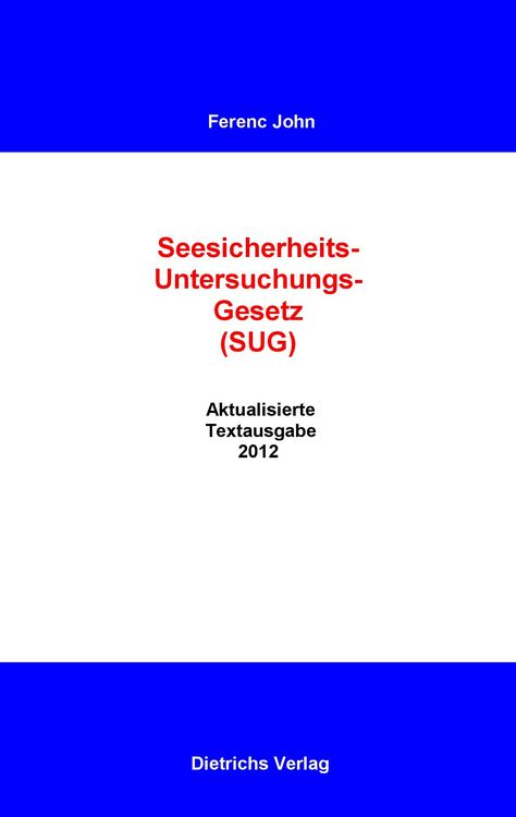 Produktbild: Seesicherheits-Untersuchungs-Gesetz (SUG)