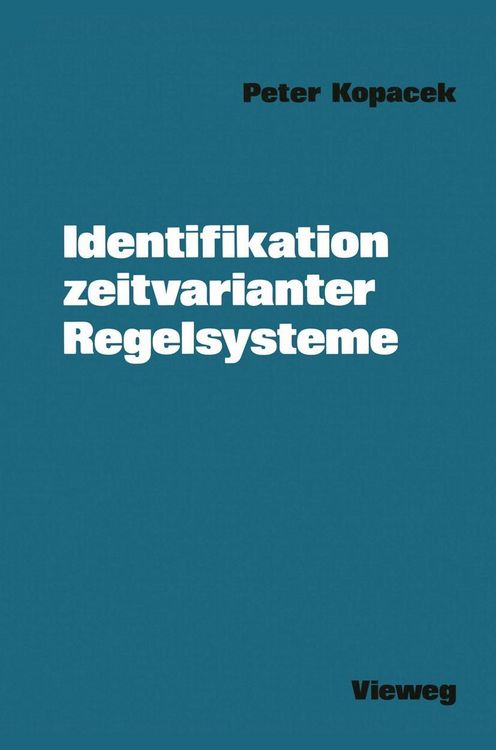 Produktbild: Identifikation zeitvarianter Regelsysteme