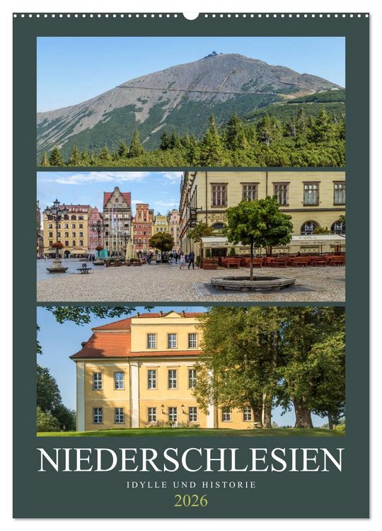 Produktbild: NIEDERSCHLESIEN Idylle und Historie (Wandkalender 2026 DIN A2 hoch), CALVENDO Monatskalender