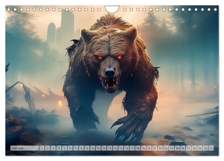 Produktbild: Apokalyptische Wildnis - Schatten der Zivilisation (Wandkalender 2026 DIN A4 quer), CALVENDO Monatskalender
