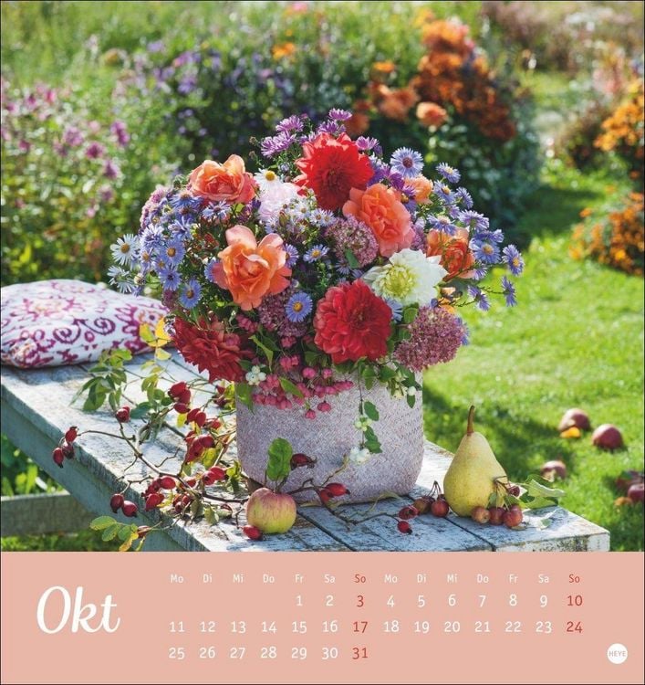 Produktbild: Herzliche Blumengr&uuml;&szlig;e Postkartenkalender 2027