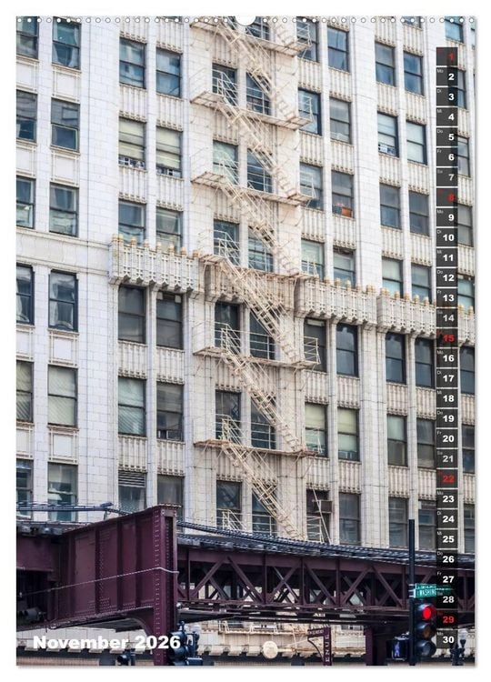 Produktbild: CHICAGO Der Stadtkern (Wandkalender 2026 DIN A2 hoch), CALVENDO Monatskalender