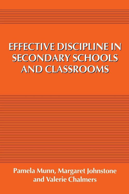 Produktbild: Effective Discipline in Secondary Schools and Classrooms