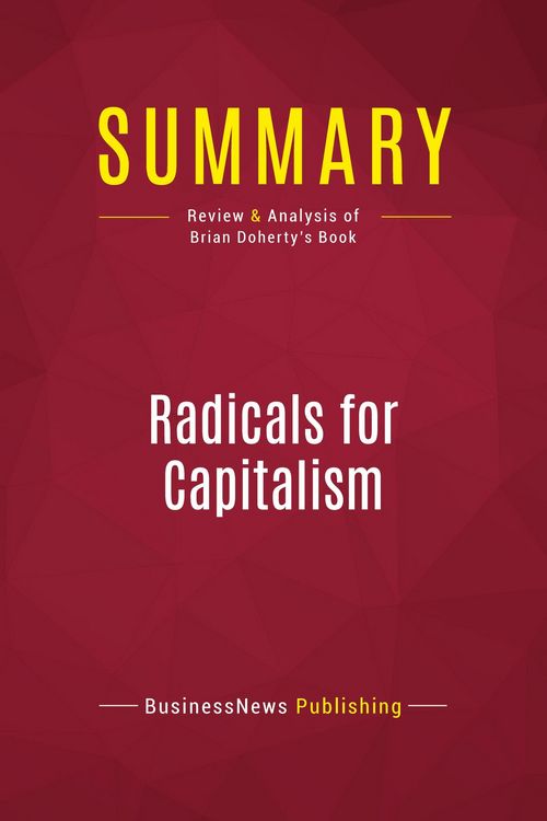 Produktbild: Summary: Radicals for Capitalism