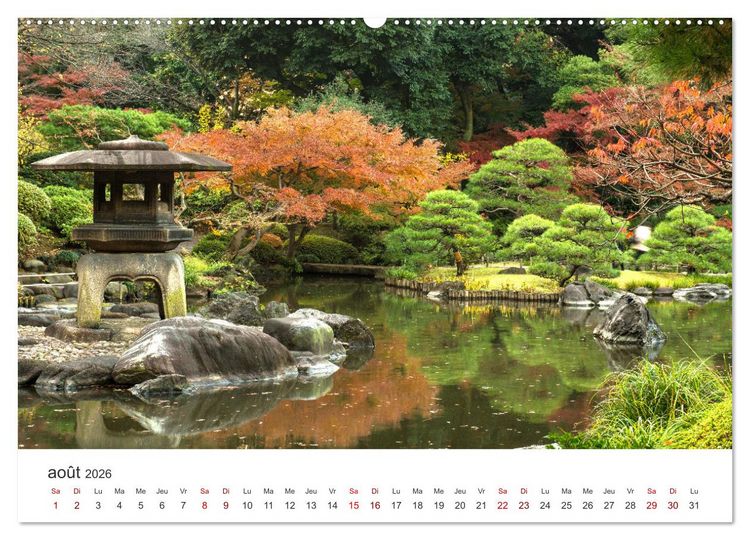 Produktbild: Jardiner au Japon (Calendrier mural 2026 DIN A2 vertical) calendrier de bureau