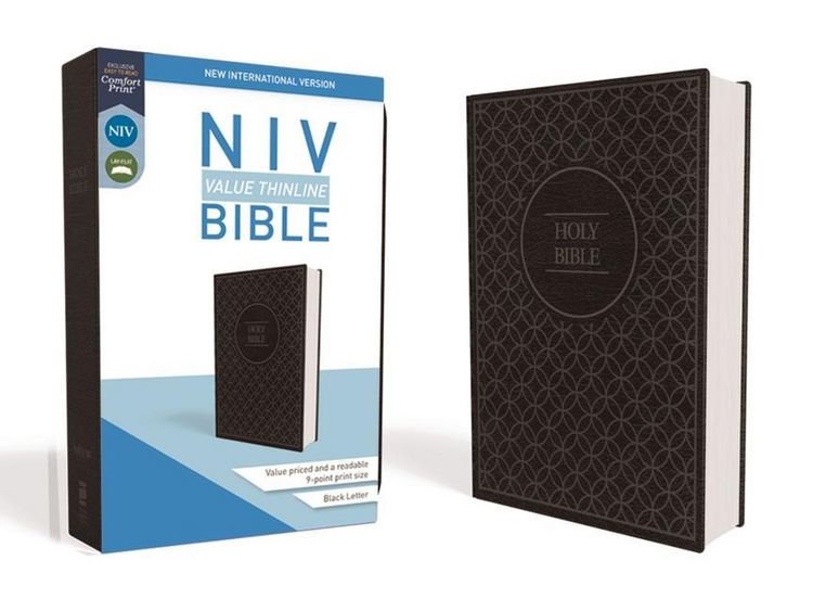 Produktbild: NIV, Value Thinline Bible, Imitation Leather, Gray/Black
