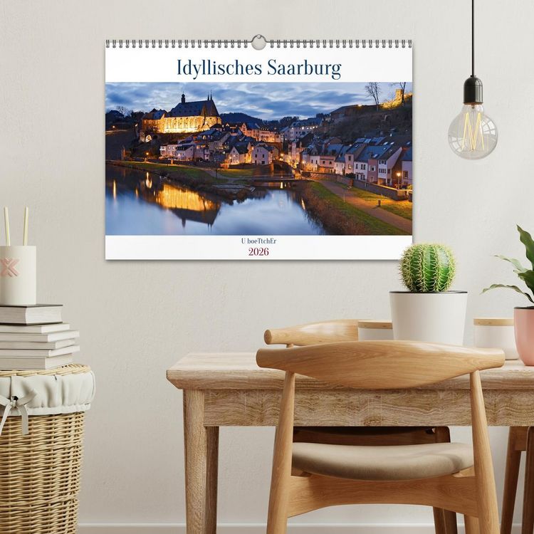Produktbild: Idyllisches Saarburg (Wandkalender 2026 DIN A3 quer), CALVENDO Monatskalender