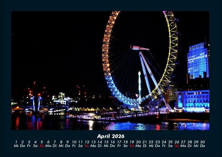 Produktbild: Londons sch&ouml;nste Seiten 2026 Fotokalender DIN A4