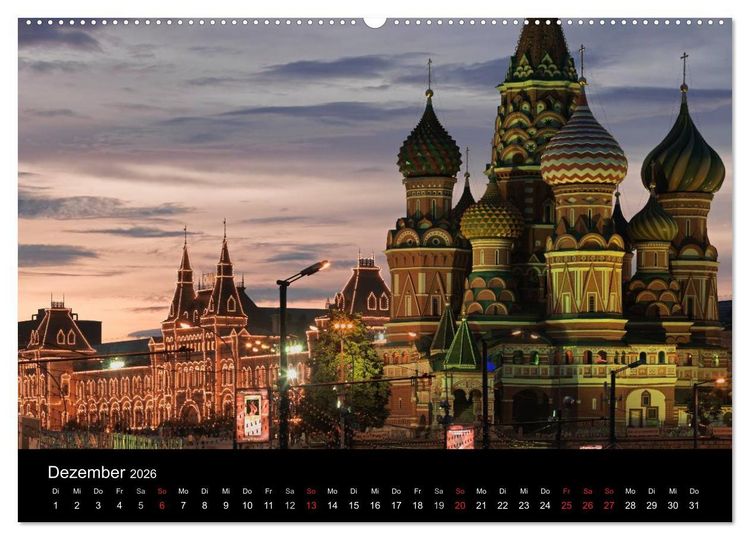 Produktbild: Moskau (hochwertiger Premium Wandkalender 2026 DIN A2 quer), Kunstdruck in Hochglanz