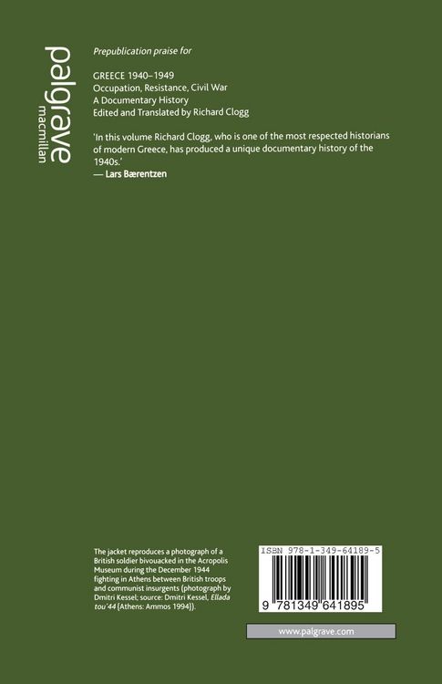 Produktbild: Greece 1940-1949: Occupation, Resistance, Civil War