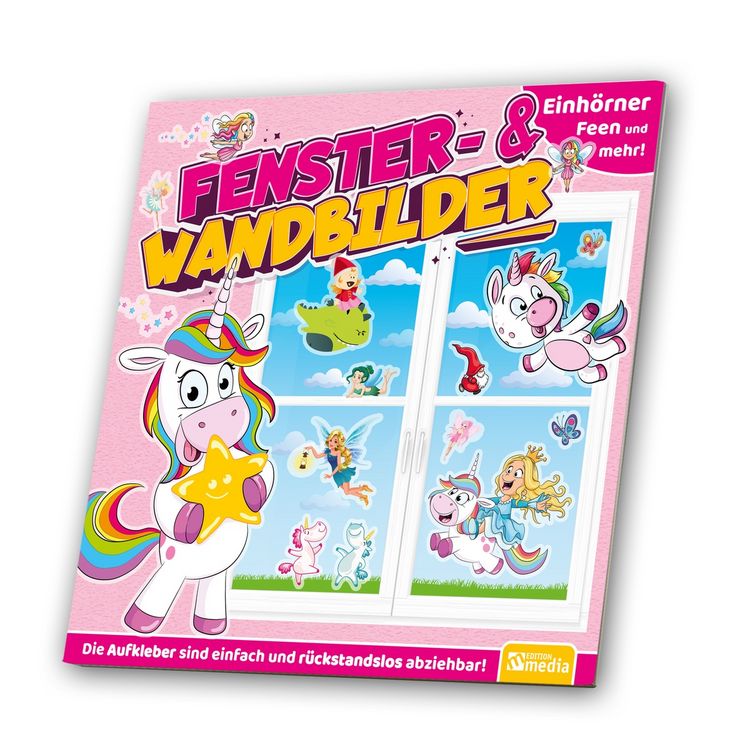 Produktbild: Fenster- / Wandbild: Einh&ouml;rner, Feen & mehr!