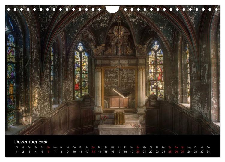 Produktbild: Vergessene und verlassene sch&ouml;ne Orte (Wandkalender 2026 DIN A4 quer), CALVENDO Monatskalender