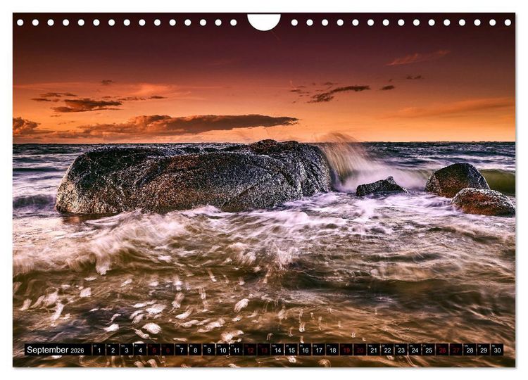Produktbild: Ostseesteine (Wandkalender 2026 DIN A4 quer), CALVENDO Monatskalender