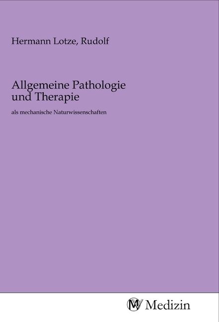 Produktbild: Allgemeine Pathologie und Therapie