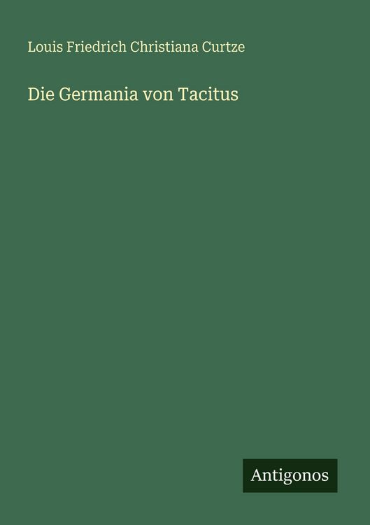 Produktbild: Die Germania von Tacitus