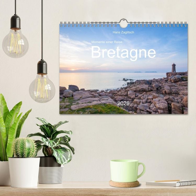 Produktbild: Momente einer Reise - Bretagne (Wandkalender 2026 DIN A4 quer), CALVENDO Monatskalender