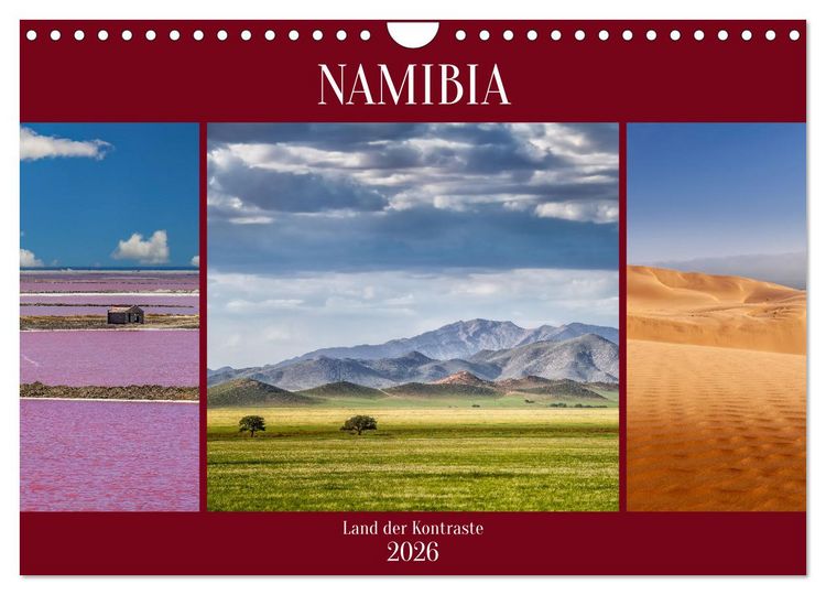Produktbild: Namibia - Land der Kontraste (Wandkalender 2026 DIN A4 quer), CALVENDO Monatskalender