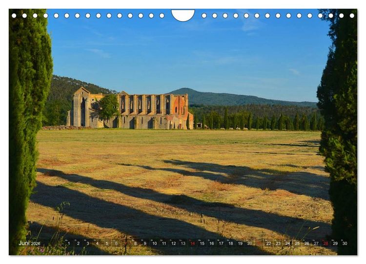 Produktbild: Toskana &ndash; Magie der Farben (Wandkalender 2026 DIN A4 quer), CALVENDO Monatskalender