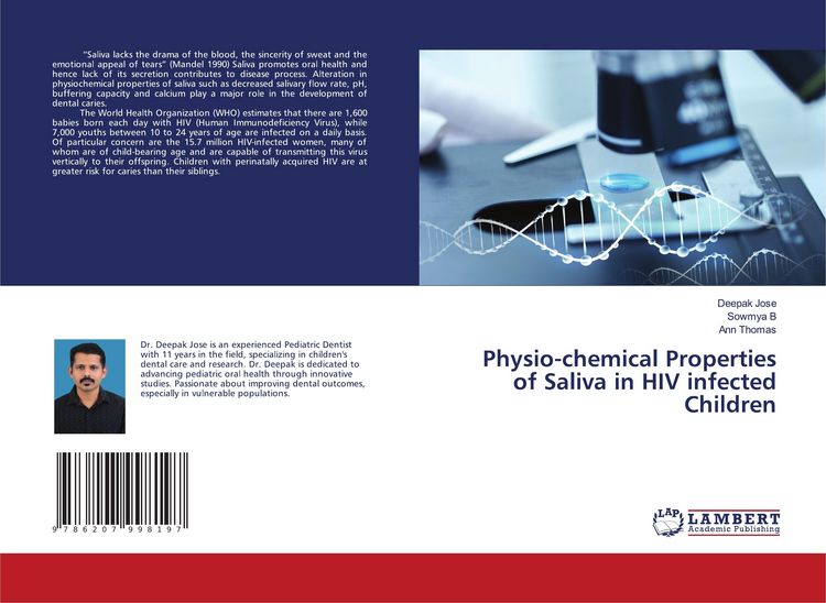 Produktbild: Physio-chemical Properties of Saliva in HIV infected Children