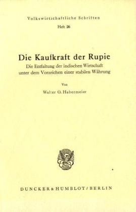 Produktbild: Die Kaufkraft der Rupie