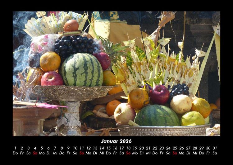 Produktbild: Obstkalender 2026 Fotokalender DIN A3