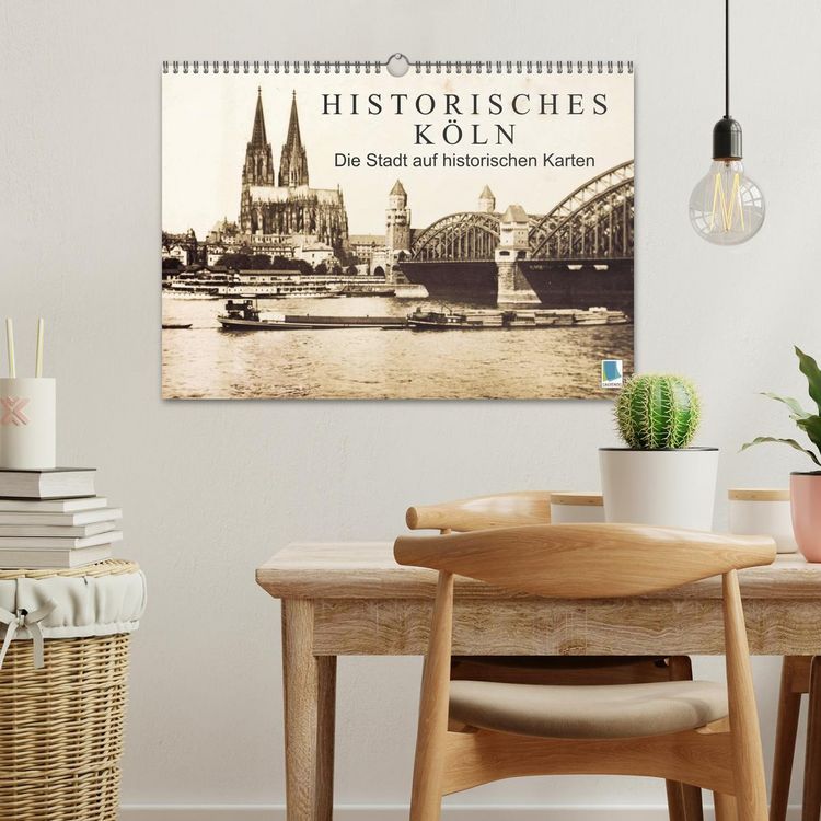 Produktbild: Historisches K&ouml;ln &ndash; Die Stadt auf historischen Karten (Wandkalender 2026 DIN A3 quer), CALVENDO Monatskalender