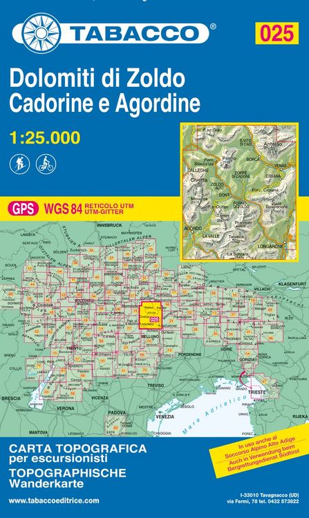 Produktbild: 25 Dolomiti Zoldo Cadorine e Agordine