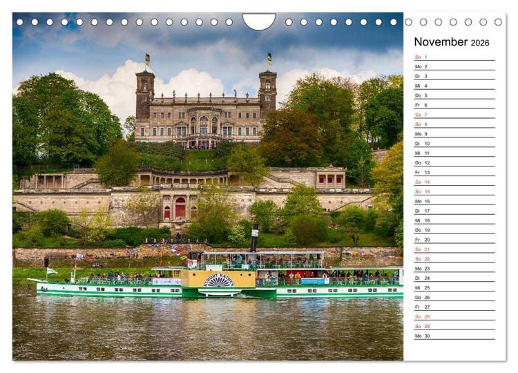 Produktbild: Schaufelraddampfer (Wandkalender 2026 DIN A4 quer), CALVENDO Monatskalender