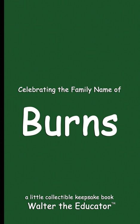 Produktbild: Celebrating the Family Name of Burns