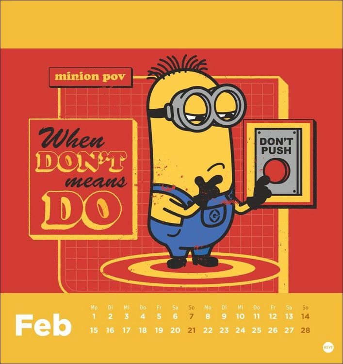 Produktbild: Minions Postkartenkalender 2027