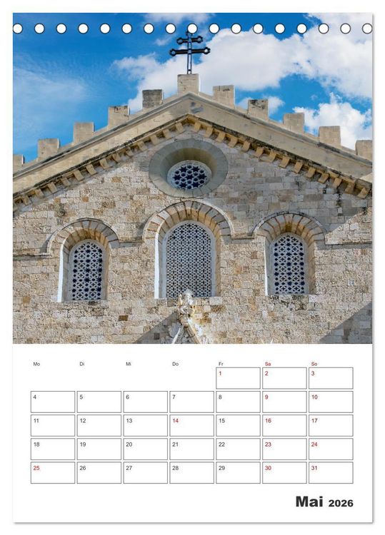 Produktbild: Messina - Reiseplaner (Tischkalender 2026 DIN A5 hoch), CALVENDO Monatskalender