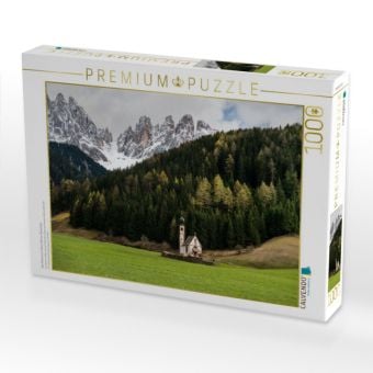 Produktbild: CALVENDO Puzzle San Giovanni in Ranui Kirche, Dolomiten | 1000 Teile Lege-Gr&ouml;&szlig;e 64x48cm Foto-Puzzle f&uuml;r gl&uuml;ckliche Stunden