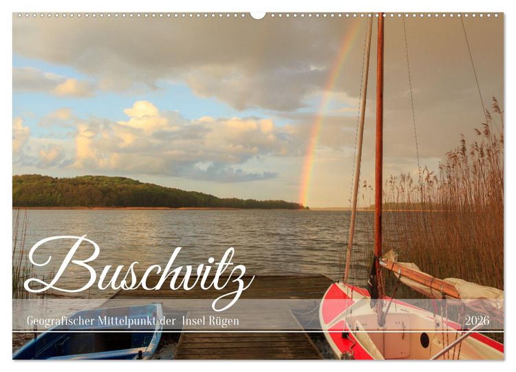 Produktbild: Buschvitz - Geografischer Mittelpunkt der Insel R&uuml;gen (Wandkalender 2026 DIN A2 quer), CALVENDO Monatskalender
