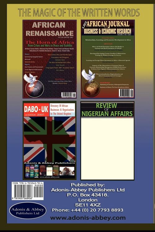 Produktbild: African Performance Review, Vol 1 No 1 2007