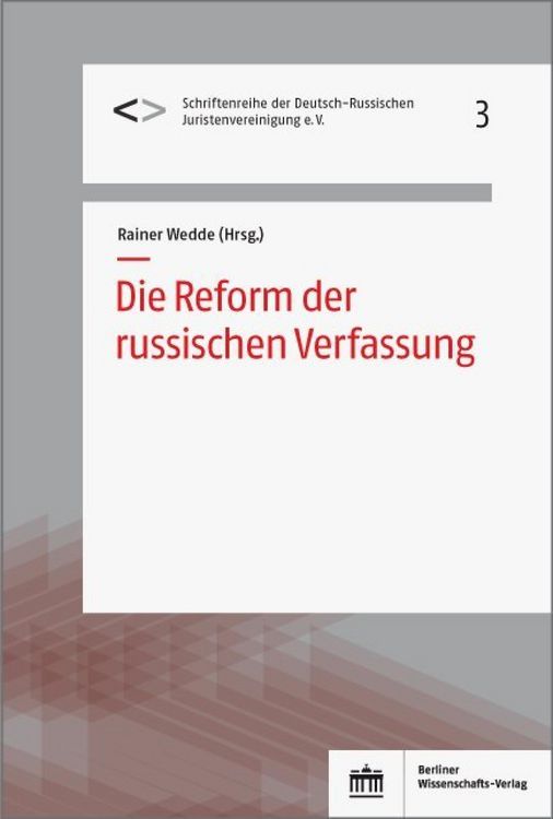 Produktbild: Die Reform der russischen Verfassung