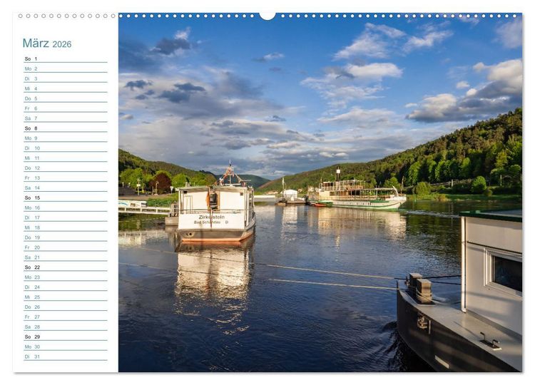 Produktbild: Lebensadern - Elbsandstein (Wandkalender 2026 DIN A2 quer), CALVENDO Monatskalender