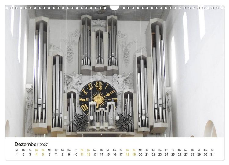 Produktbild: Fantastische Welt der Orgeln (Wandkalender 2027 DIN A3 quer), CALVENDO Monatskalender
