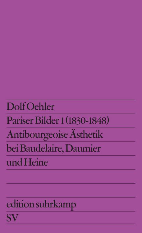 Produktbild: Pariser Bilder I (1830&ndash;1848)
