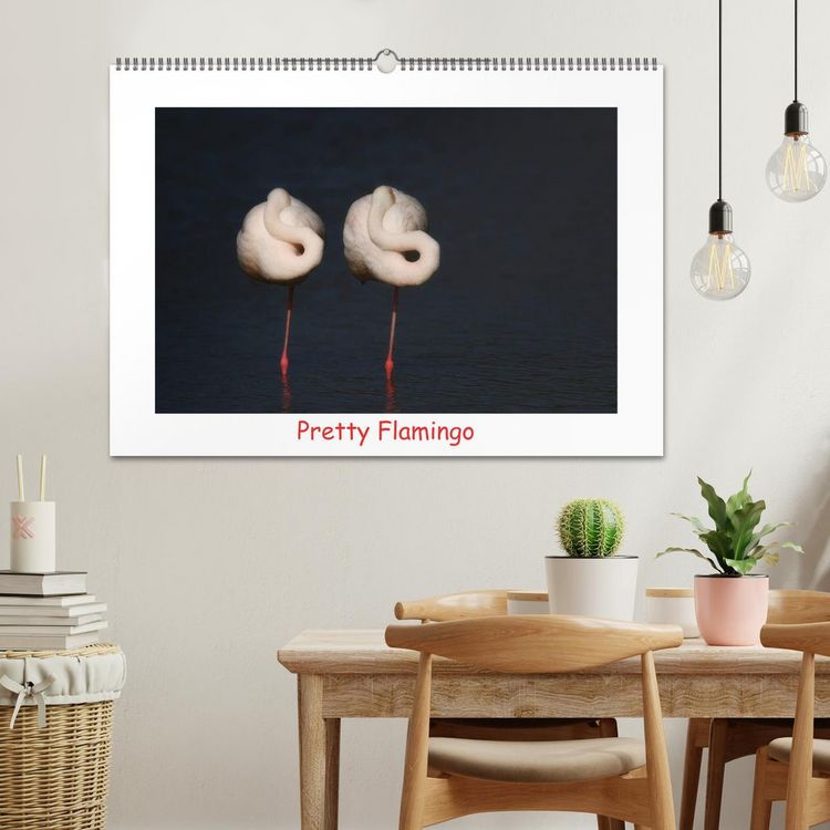 Produktbild: Pretty Flamingo (Wandkalender 2026 DIN A2 quer), CALVENDO Monatskalender