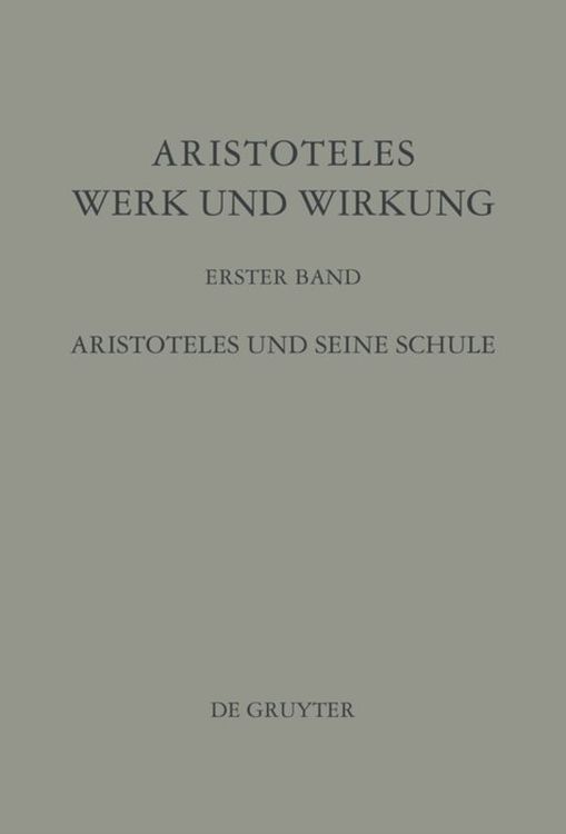 Bild vom Artikel Aristoteles und seine Schule vom Autor Jürgen Wiesner