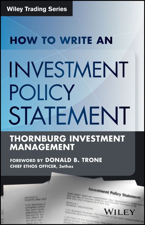 Produktbild: How to Write an Investment Policy Statement