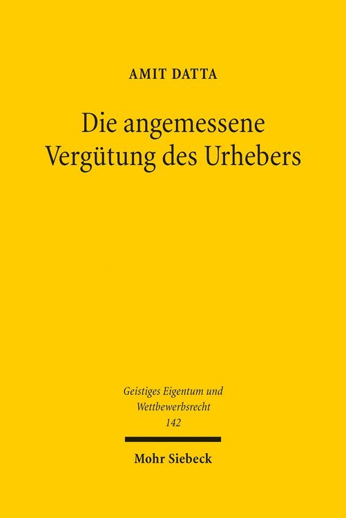 Produktbild: Die angemessene Verg&uuml;tung des Urhebers