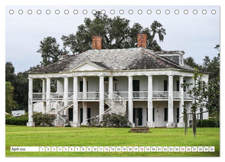 Produktbild: Louisiana - S&uuml;mpfe und Plantagenh&auml;user (Tischkalender 2026 DIN A5 quer), CALVENDO Monatskalender