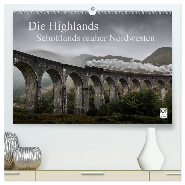 Produktbild: Die Highlands - Schottlands rauher Nordwesten (hochwertiger Premium Wandkalender 2026 DIN A2 quer), Kunstdruck in Hochglanz
