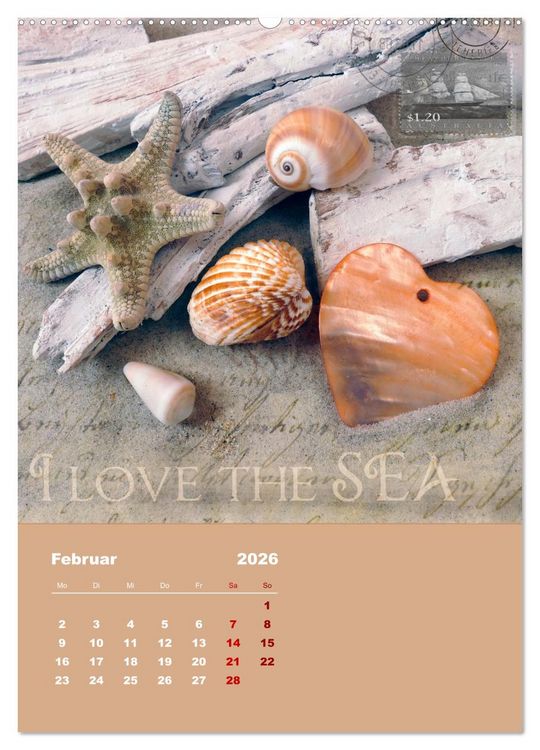 Produktbild: Geschenke vom Meer (Wandkalender 2026 DIN A2 hoch), CALVENDO Monatskalender